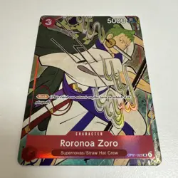 Roronoa Zoro - OP01-025 - 1st Anniversary Edition One Piece TCG English (NM/M) - Image 2