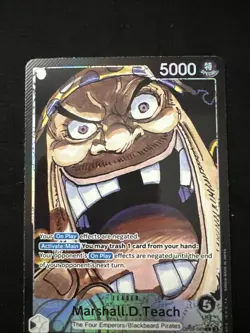 Marshall.D.Teach (081) (Parallel) OP09-081 Emperors in the New World Foil - Image 1
