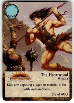 Spellfire CCG Common Card The Heartwood Spear - 1st Edition 318 of 400 - Image 1