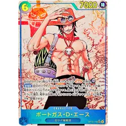 One Piece Cards Game - Portgas D. Ace OP13-119 SEC Carrying on His Will Japanese - Image 1
