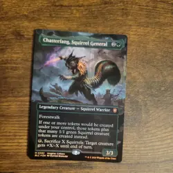 Chatterfang, Squirrel General (Borderless) Commander: Bloomburrow Foil - Image 1