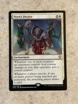 MTG NM Norn's Decree [Phyrexia: All Will Be One Commander] - Image 1