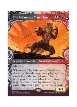 Magic the Gathering MTG BLB The Infamous Cruelclaw 334 Regular Near Mint - Image 1