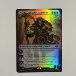MTG - Ajani, Outland Chaperone - FOIL Borderless Mythic 284 Lorwyn Eclipsed - NM - Image 1
