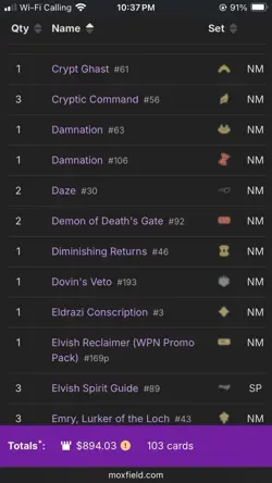 Magic: The Gathering 103-Singles Lot - Image 4