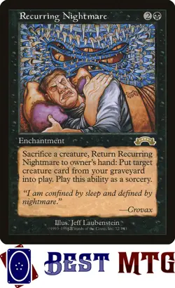 Magic The Gathering MTG Recurring Nightmare 72 HP Exodus - Image 1