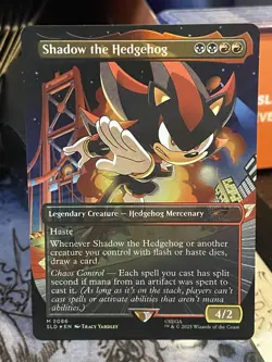 Shadow the Hedgehog FOIL #2086 NM/M MTG Magic Secret Lair Sonic Sega - Image 1