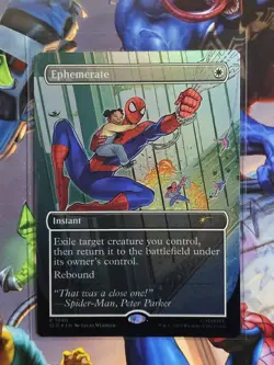 MTG Ephemerate R (1990) (Rainbow Foil) Marvel Spider-Man Secret Lair Drop - Image 1