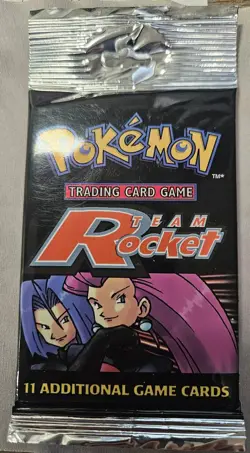Factory Sealed Pokemon Booster Pack Team Rocket JessieJames Long WOTC 19 G1N - Image 2