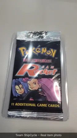 Factory Sealed Pokemon Booster Pack Team Rocket JessieJames Long WOTC 19 G1N - Image 4