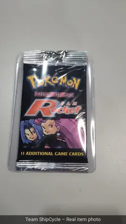 Factory Sealed Pokemon Booster Pack Team Rocket JessieJames Long WOTC 19 G1N - Image 5