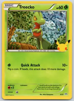 Treecko 3/25 (NM) - Mcdonald's 25th Anniversary Promo - Pokemon TCG Holo - Image 1