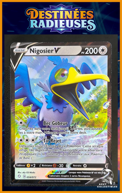 Carte Pokemon Nigosier V 054/072 EB4.5 Destinees Radieuses FR Epee Bouclier - Image 1