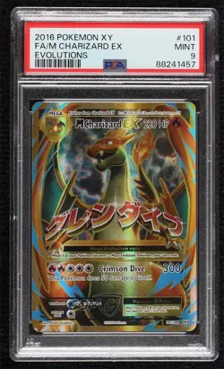 M Charizard EX Ultra Rare Pokemon XY Evolutions 20th Anniversary PSA 9 MINT - Image 1