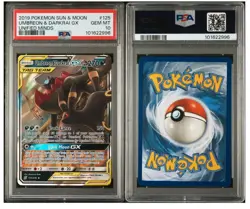 2019 Pokemon Umbreon & Darkrai GX 125/236 Sm-Unified Minds Holo Sun & Moon PSA10 - Image 3