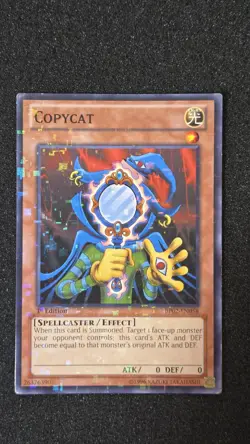 BP02-EN058 Copycat Mosaic Rare 1st Edition Yugioh Card Lp - Image 1