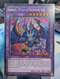 YuGiOh! Garura, Wings of Resonant Life MP23-EN148 Secret Rare 1st Ed - Image 1