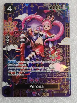 Perona OP06-093 OP14 SP Alternate Art Azure Sea's Seven One Piece English NM - Image 3
