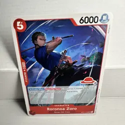 One Piece card, Roronoa Zoro OP11-016 UC, red straw hat logo 19, 1 Sword Style - Image 1