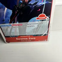 One Piece card, Roronoa Zoro OP11-016 UC, red straw hat logo 19, 1 Sword Style - Image 5