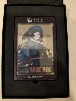 Silver Zenless Zone Zero Jane Doe Metal Art Card ZZZ Anime Impulse Series 3 - Image 1