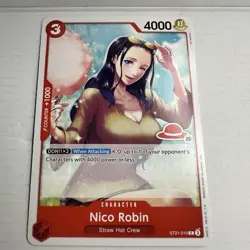 One Piece card, Nico Robin ST21-010 C, Red straw hat logo 25, eiji kaneda - Image 1