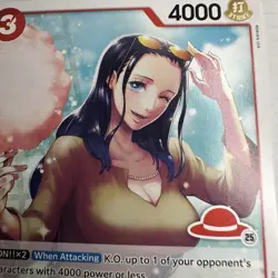 One Piece card, Nico Robin ST21-010 C, Red straw hat logo 25, eiji kaneda - Image 4