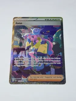 Pokemon Card TCG Iono #237/091 SV: Paldean Fates Holo Special Illustration Rare - Image 1