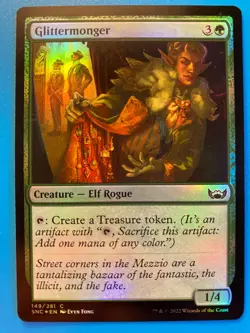 MTG 1x FOIL Glittermonger Streets of New Capenna Magic the Gathering Card x1 NM - Image 1
