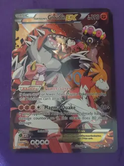 Team Magmas Groudon EX 15/34 Double Crisis Full Art Ultra Rare Pokemon Card - Image 1