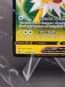 Jolteon V - SWSH151 - Pokemon Sword & Shield Promo Ultra Rare Holo Card - Image 3