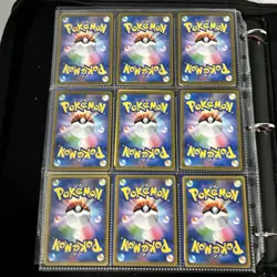 Pokemon Vintage Cards (METAL CUSTOM MEW) Binder Pages Lot - Image 4