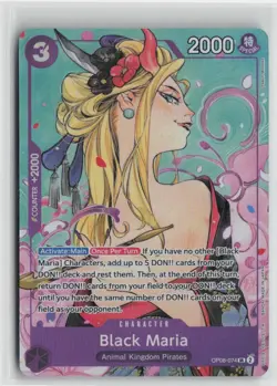 Black Maria Illustration Box Vol.2 OP08-074 One Piece Promotion Cards SR NM Eng - Image 1