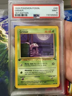 1999 Grimer Pokemon Fossil 1st Edition TCG Card #48 PSA 9 MINT (US Seller Fast!) - Image 1