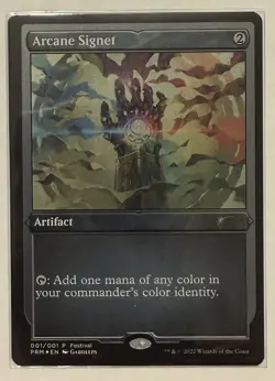 Arcane Signet Foil Etched Promo - MagicFest MTG Magic the Gathering - Image 1
