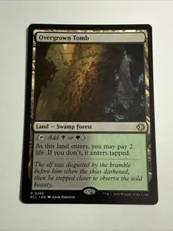 MTG - Overgrown Tomb - Lorwyn Eclipsed NM/M Condition - Image 1
