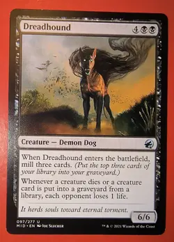 MTG: MAGIC / DREADHOUND - 097/277, MID, REGULAR FINISH, NM, UNCOMMON - Image 1