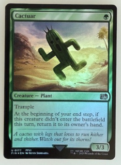 Magic the Gathering: Cactuar Final Fantasy Foil NM - Image 1