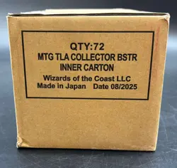 Magic The Gathering MTG TLA Collector Booster Inner Carton Box Case Sealed - Image 1