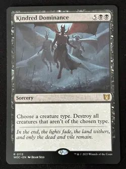 1x MTG Kindred Dominance - Commander: Wilds of Eldraine (WOC) #113 - Magic - Image 1