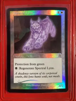 Magic The Gathering Spectral Lynx FOIL Apocalypse # 17/143 NICE !!! - Image 1