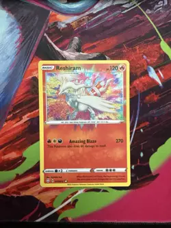 Pokemon TCG Reshiram 017/072 Shining Fates Amazing Rare Holofoil Near Mint - Image 2