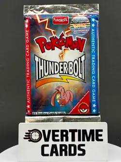 2003 Pokemon Funskool Thunderbolt Sealed Pack - Lickitung Pack Art - Image 1