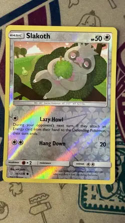 Pokemon Slakoth 167/236 Unified Minds Reverse Holo Common - Image 3