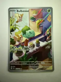 Pokemon TCG Bulbasaur SV07 Stellar Crown (SCR) 143/142 Illustration NM - Image 1