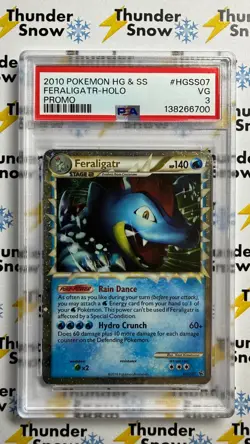⚡❄ 2010 Pokemon HG & SS Feraligatr Holo Prime Promo PSA 3 - Image 1