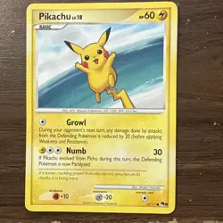 2009 Pikachu 15/17 POP Series 9 Common Pokemon TCG LP - Image 1