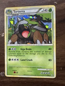 Pokemon TCG Torterra 10/95 Cracked Ice Holo Rare Promo HGSS Unleashed NM - Image 1