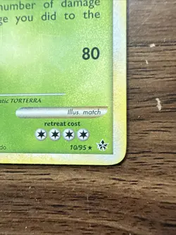 Pokemon TCG Torterra 10/95 Cracked Ice Holo Rare Promo HGSS Unleashed NM - Image 2