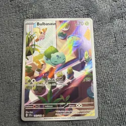 Pokemon TCG: Bulbasaur 143/142 - SV: Stellar Crown - Illustration Rare NM - Image 1